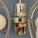 Sputnik chandelier chrome space age