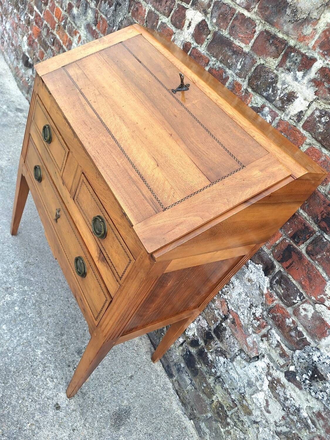 Antique secretary, vintage happiness of the day furniture, desk