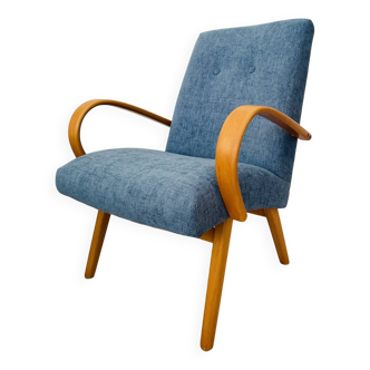 Lounge Mid Century Armchair by Jaroslav Smidek for Ton, Czechoslovakia 1970