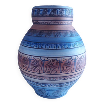 Vase en ceramique vallauris l.b , l bacculini