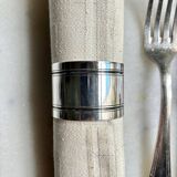 Silver metal napkin ring