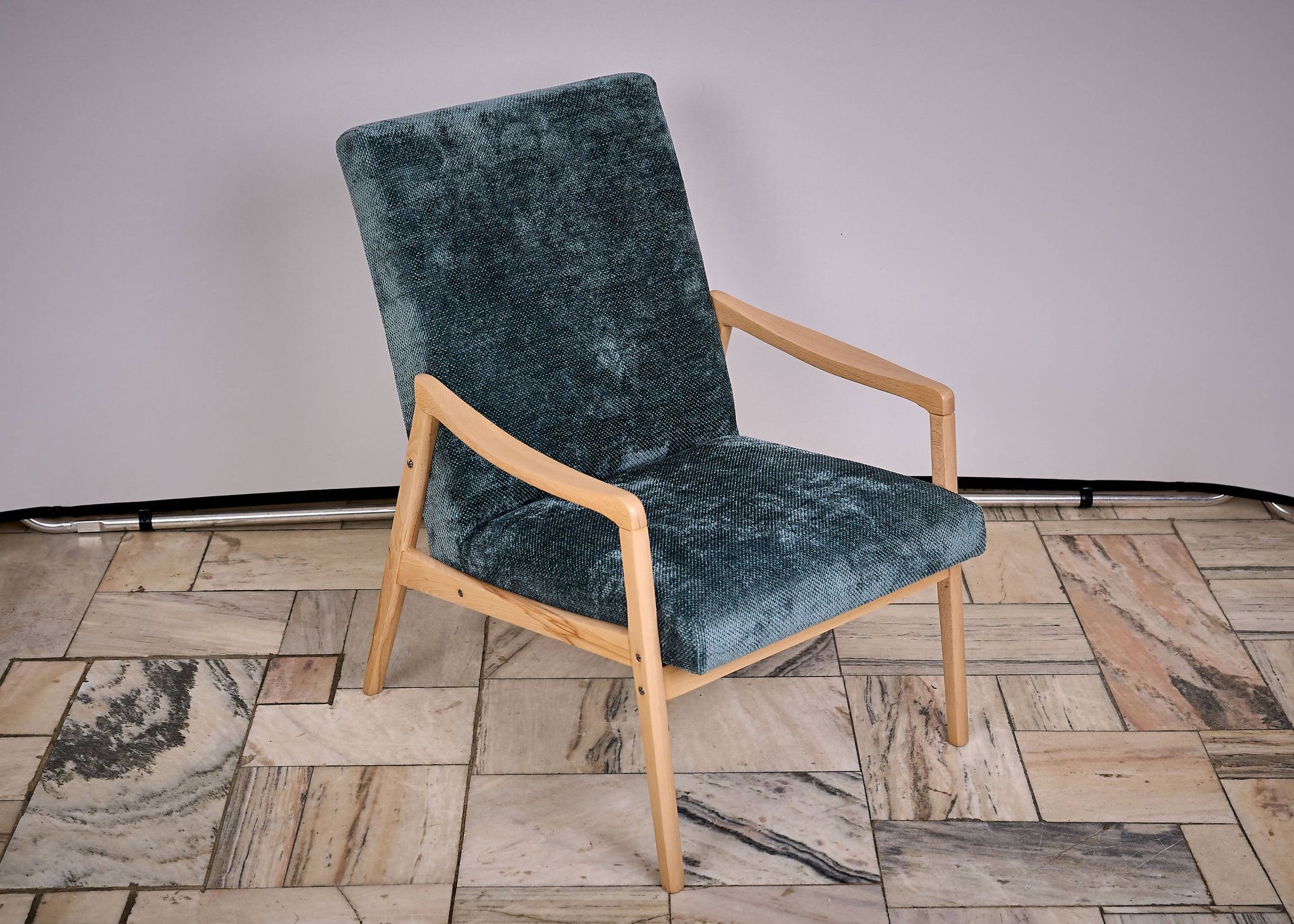 Set of 4 armchairs designed by J. Jiroutek, TON Czechoslovakia, 1960s