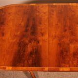 Yew and Mahogany Pedestal Dining Table - England