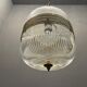 Vintage italian glass light pendant lamps, set of 2