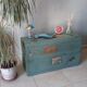 Vintage metal trunk of the 60s