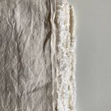 Farm tablecloth in raw linen canvas 19th L210cm
