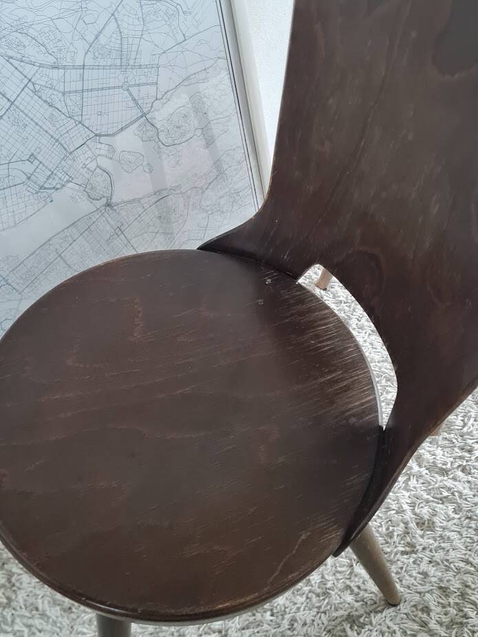 Set of 4 Scandinavian chairs from the 1960s.