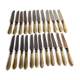 Cutlery set with 24 knives