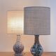 Paire lampes faïence de Gien