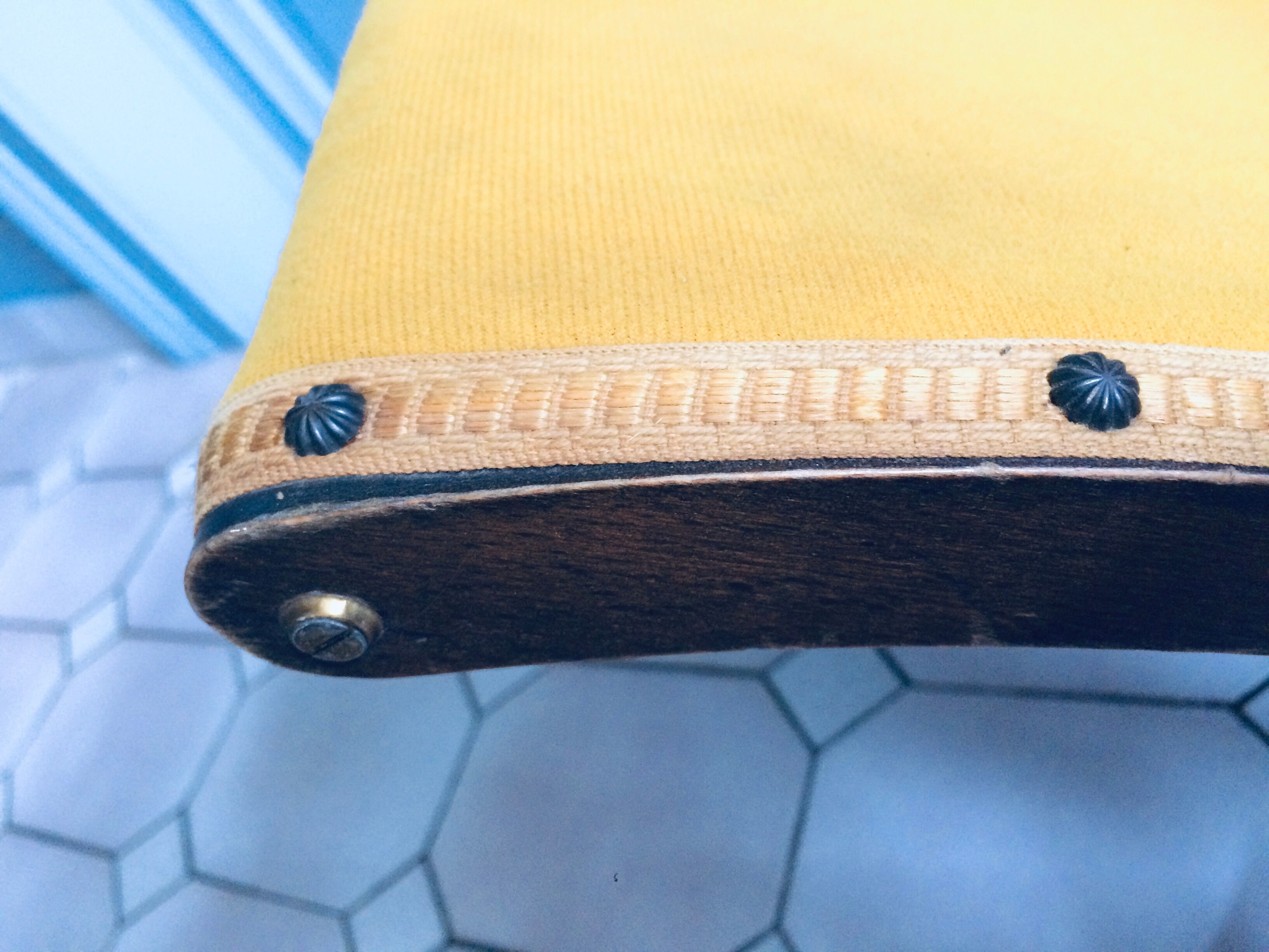 Vintage rocking foot rest