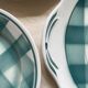 Vichy dessert plates and dish, 50s-60s