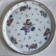 Limoges porcelain pie dish, Art Deco style, flowers and gold