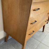 Oak chest of drawers from the scandinavian 60s