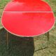 Vintage oval camping table. 1950s.