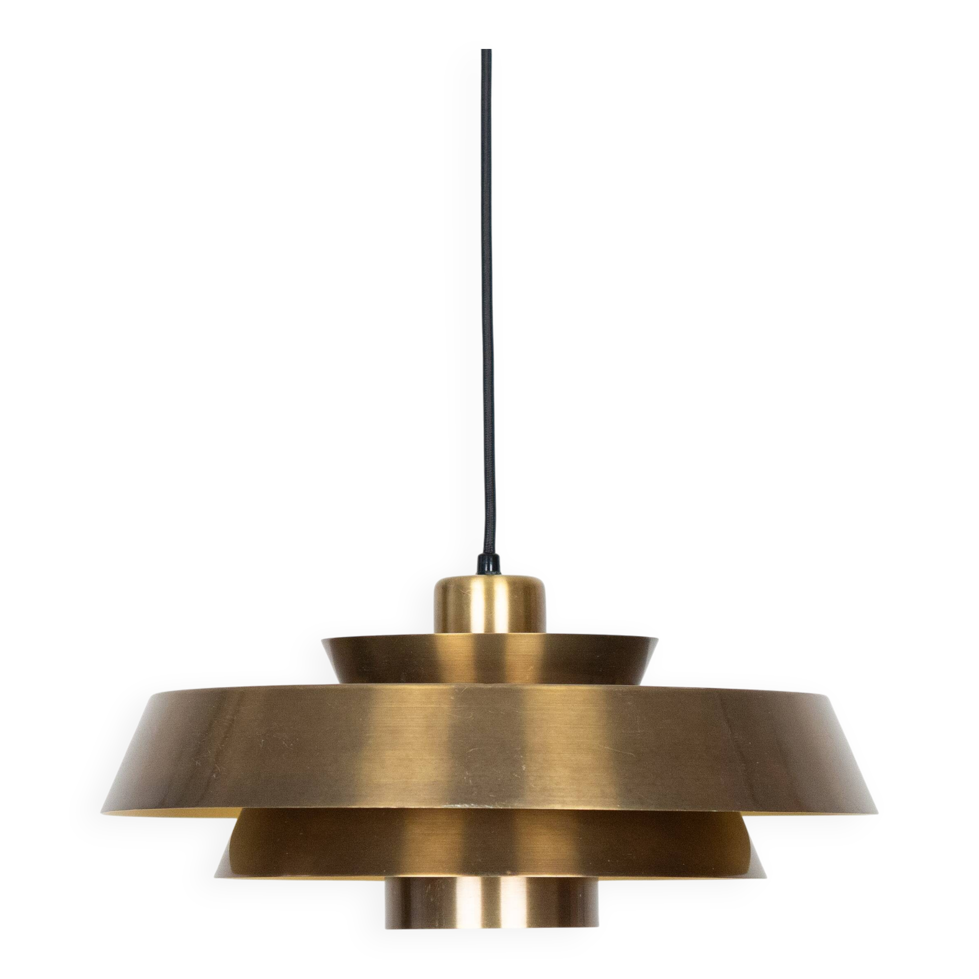 Danish vintage pendant lamp Nova by Jo Hammerborg, Fog og Morup, 1963