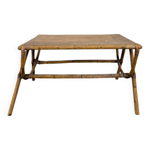 Table basse en rotin - bambou