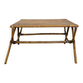 Table basse en rotin et bambou