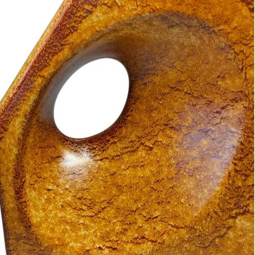 Sculptural ceramic vase by Roberto Rigon for Bertoncello, Italy, 1970s.