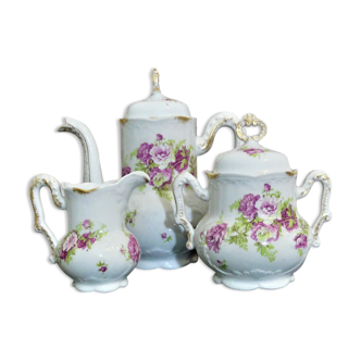 English porcelain coffee set - Shabby chic décor