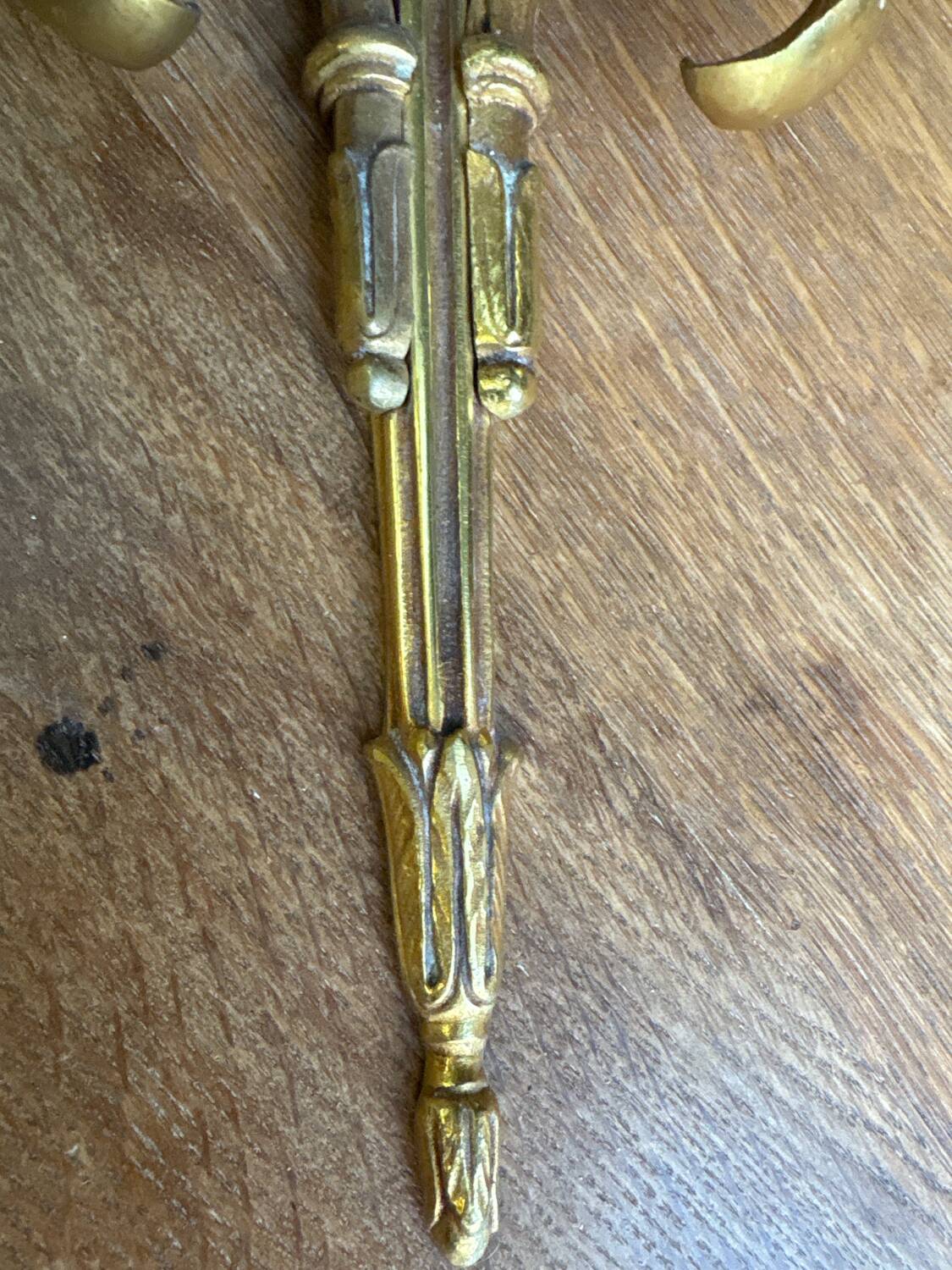 Pair of Louis XVI style bronze wall sconces – 2 arms