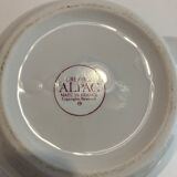 Round teapot Alpac pastel porcelain- years 80-retro-kitchen-vintage