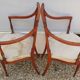 Paire de fauteuils art nouveau en acajou