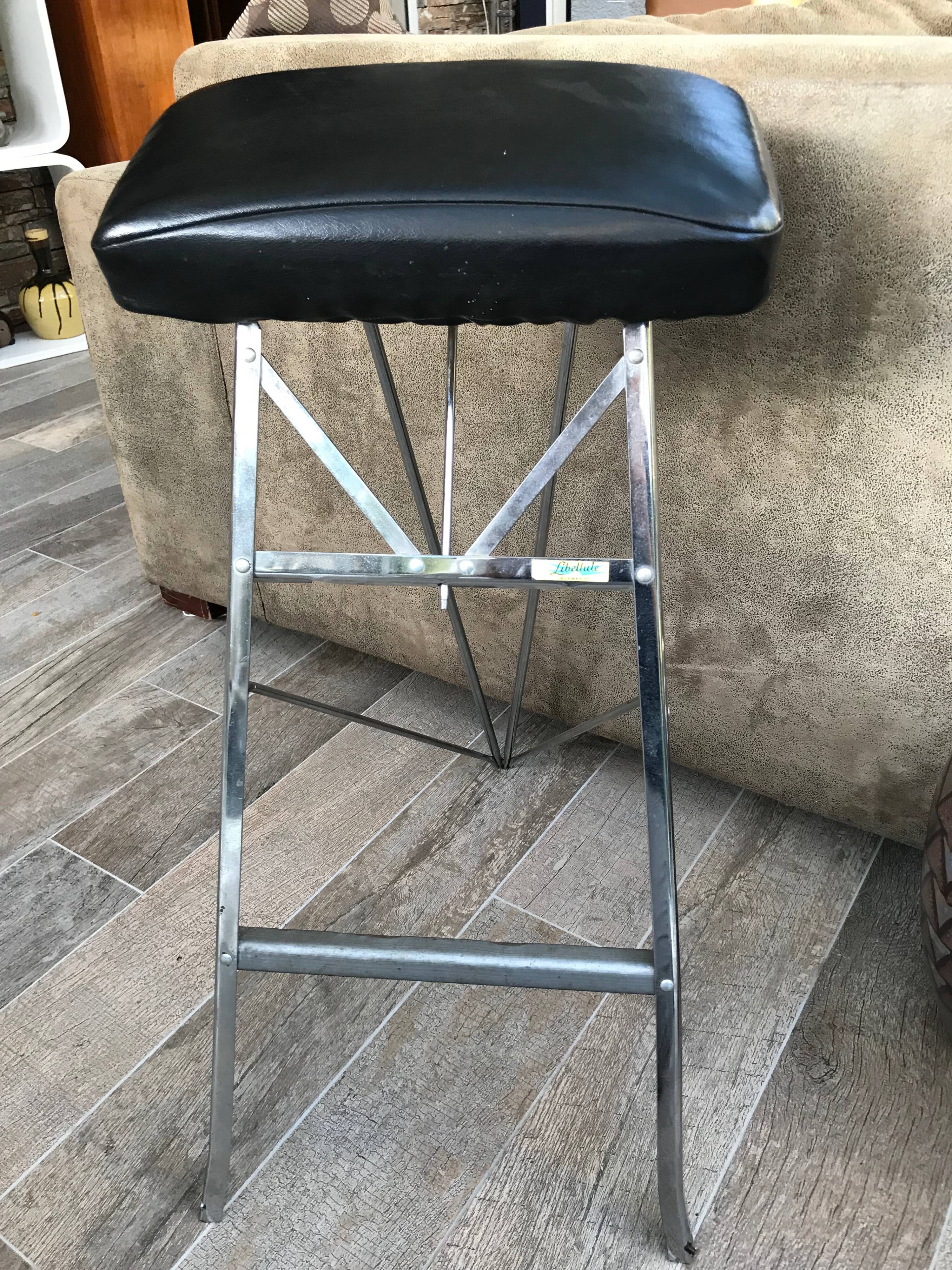 Vintage folded stool brand libellule