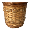 Rattan and bamboo pot cover worked 70s