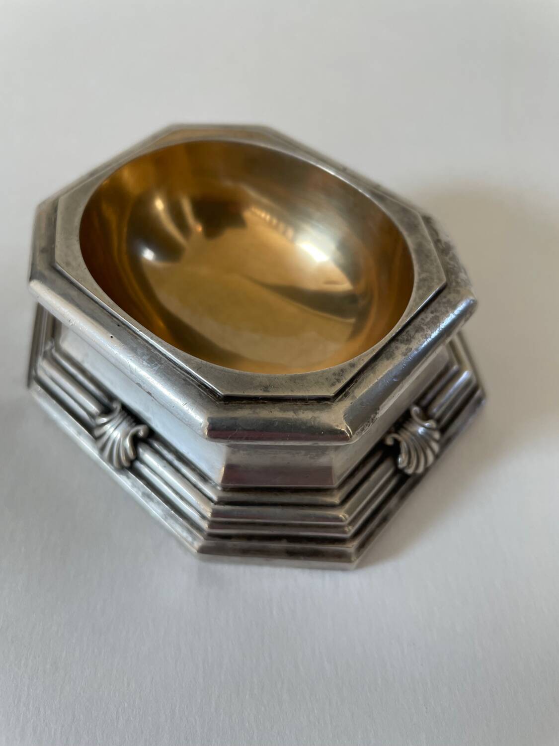 Pair of Boin Taburet solid silver salt shakers