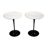 A pair of side tables by Eero Saarinen for Knoll