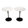 A pair of side tables by Eero Saarinen for Knoll