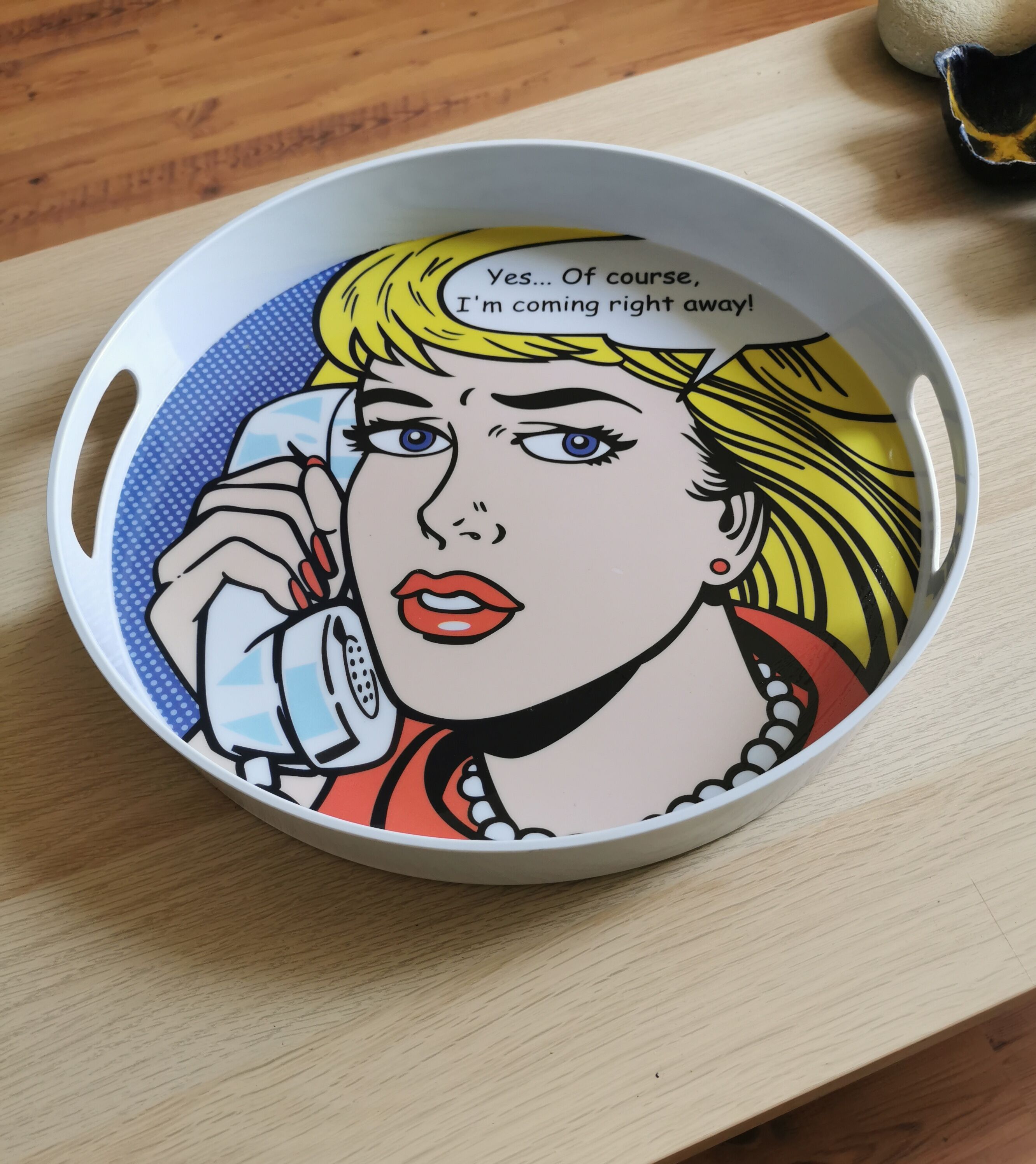 Pop art tray