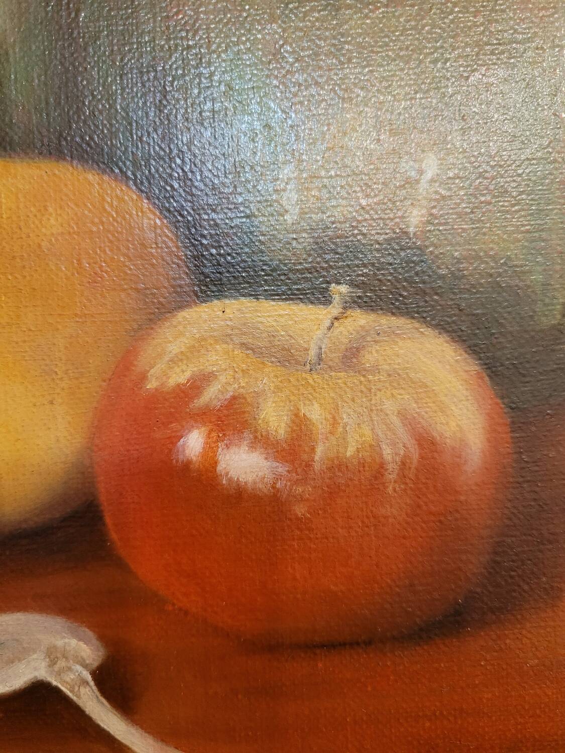 Still life painting - oil on canvas - Signed Ankie Rialland