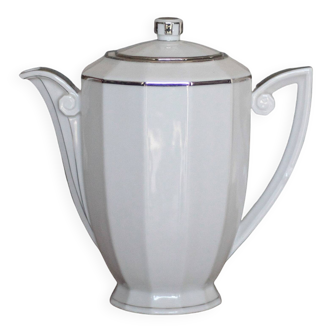 Théière porcelaine art déco, cafetière porcelaine, cuisine