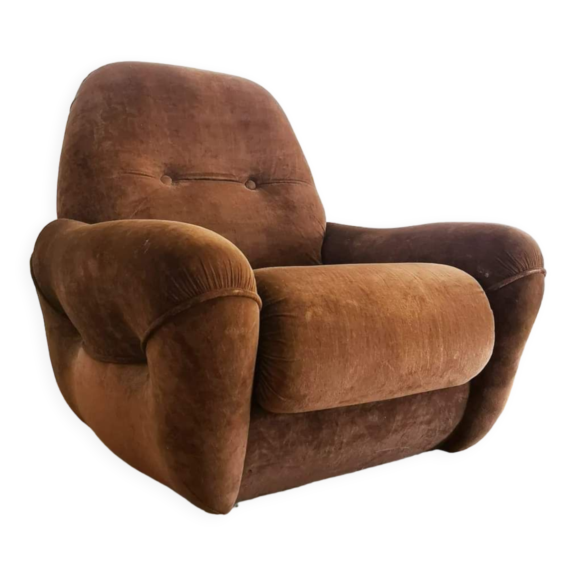 Velvet armchair from the 70s