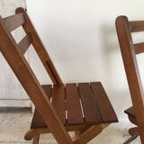 Folding chalet chairs "wood fire"