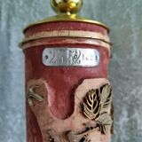 Lamp base from an old fabric printing cylinder
