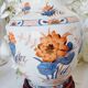 Hand-painted porcelain table lamp, Chinese Imari style.