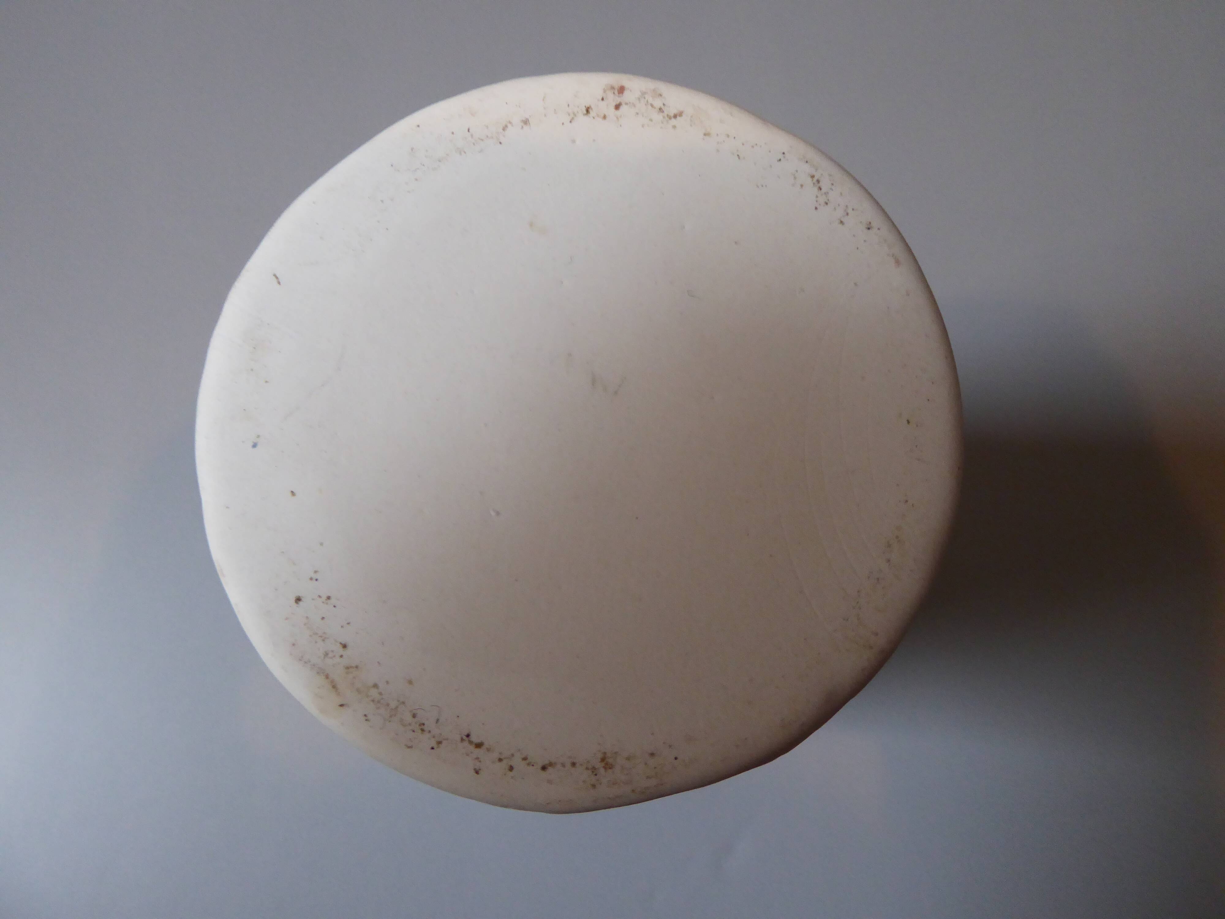 Porcelain vase and biscuit decorated with flowers