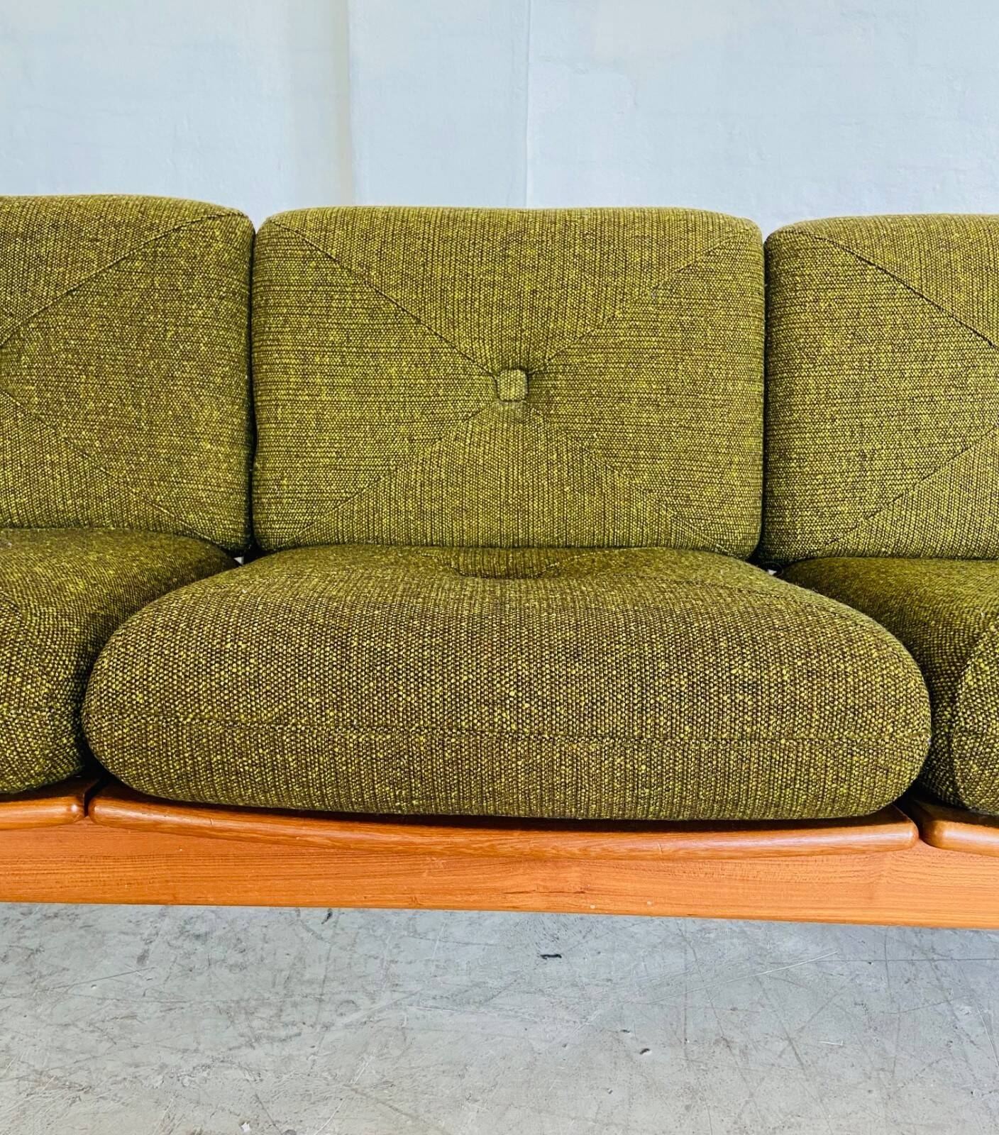 Canapé 3 personnes vintage rétro danois du milieu du siècle par Arne Wahl Iversen 1970