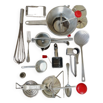 16 accessoires de photographie culinaire. Ustensiles de cuisine des années 1950/1960