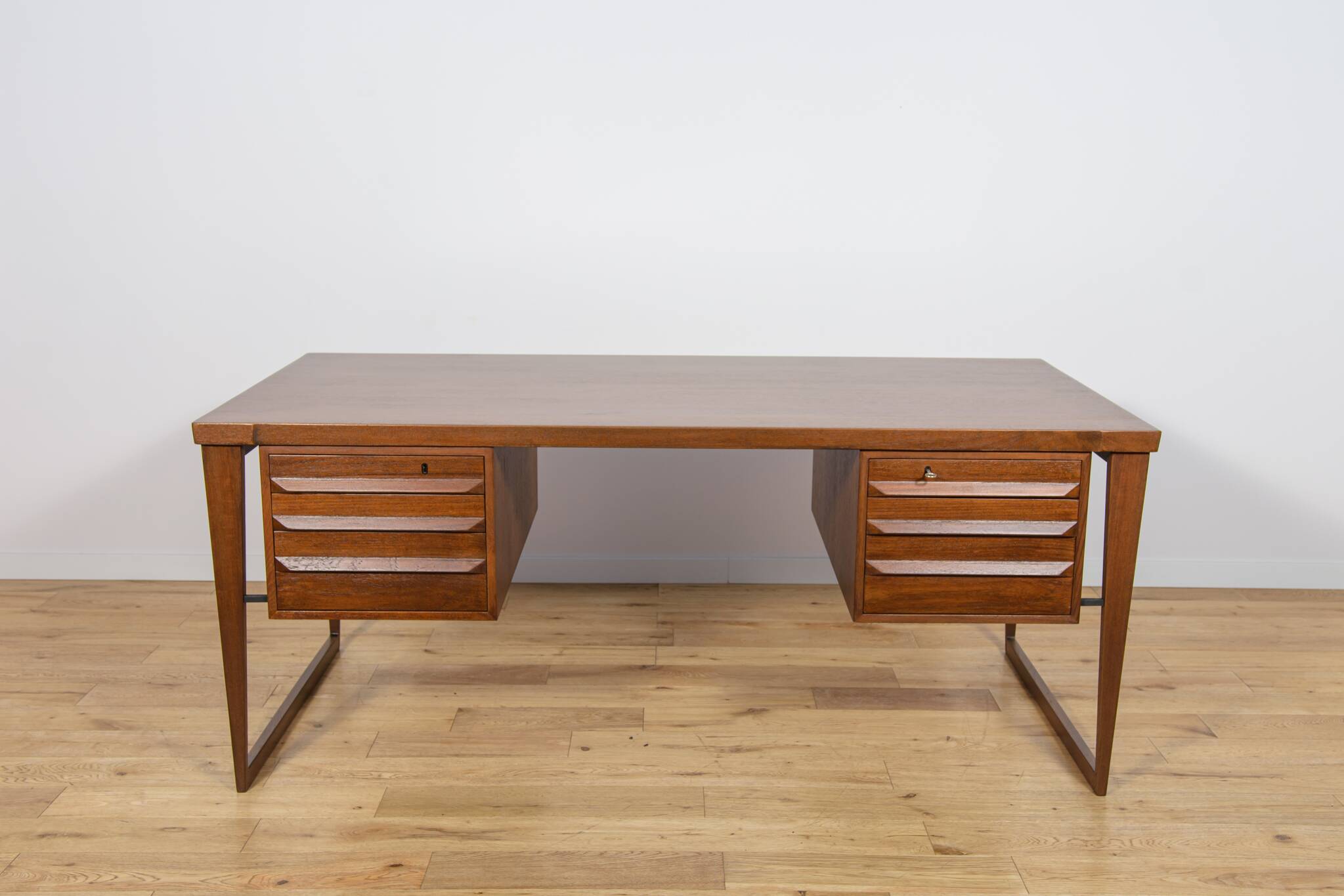 Model 70 desk in teak by Kai Kristiansen for Feldballes Møbelfabrik, Denmark, 1960s