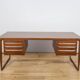 Model 70 desk in teak by Kai Kristiansen for Feldballes Møbelfabrik, Denmark, 1960s