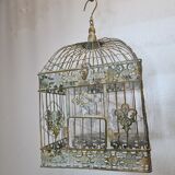 Weathered iron birdcage