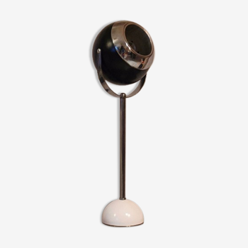 Lampe eyes ball vintage 1960 noir et blanc