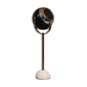 Lampe eyes ball vintage 1960 noir et blanc