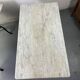 Set of two bistro tables in marble and wrought iron
