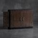 Modernist Art Deco oak cabinet, France, 1940s
