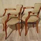 Antique Louis XVI style cabriolet armchairs