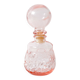 Vintage Small Pink Glass Decanter with Stopper: Mid-Century Empoli Italian